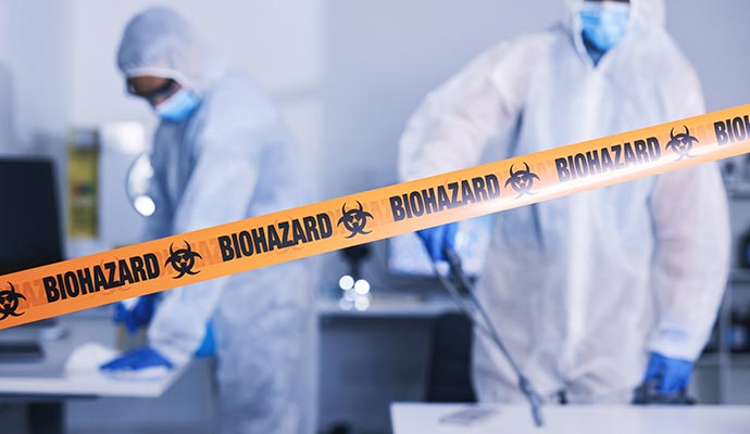 Biohazard cleanup service