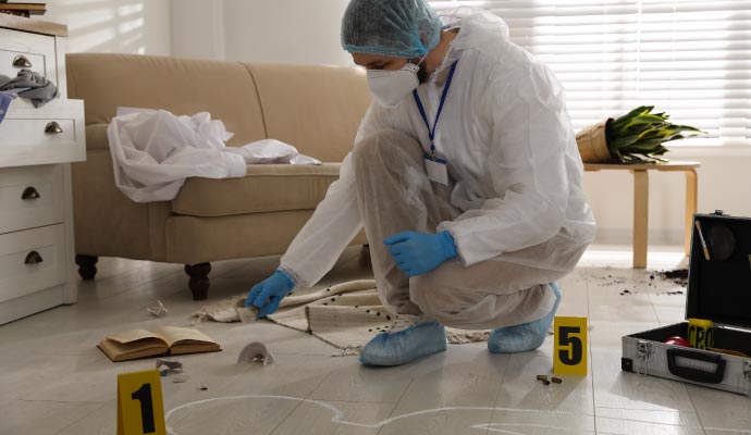 Blood cleanup service