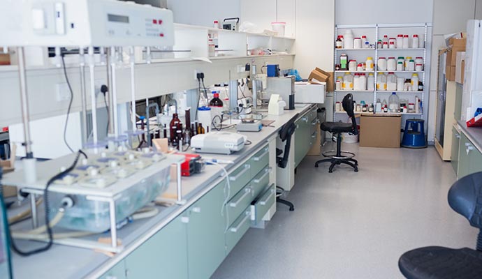 Clean drug lab interior Clean drug lab interior