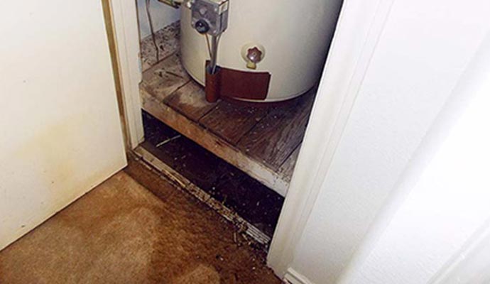 Water leaking from water heater