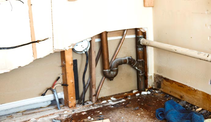 Broken Water Line Damage Restoration in Orange County and Riverside