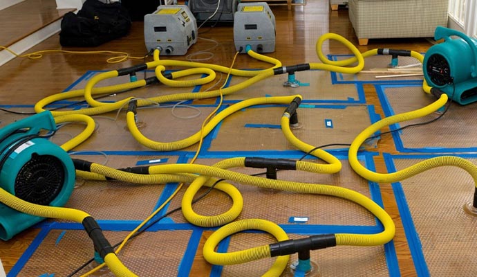 Water damage restoration service