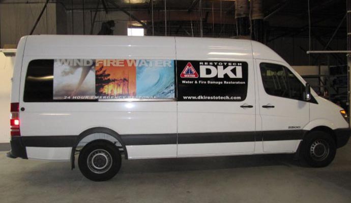 Restotech Water & Fire Damage Restoration Services vehicle