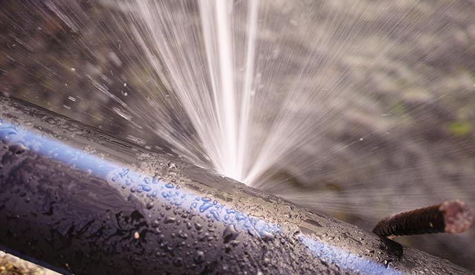Burst pipe Burst pipe