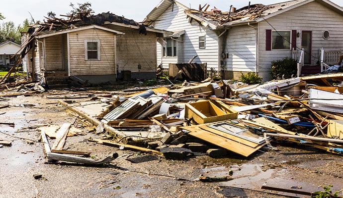 Disaster damaged property Disaster damaged property