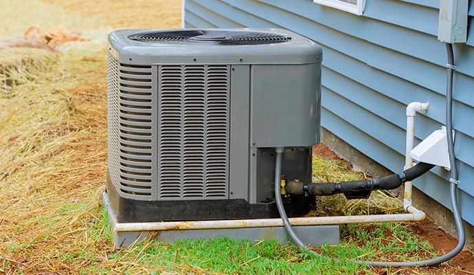HVAC discharge line HVAC discharge line