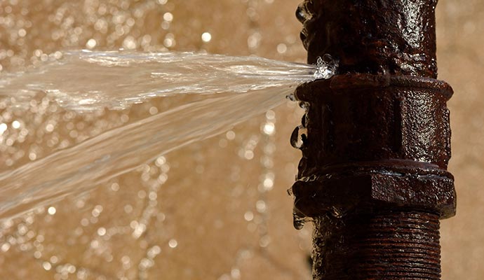 Water pipe leak Water pipe leak