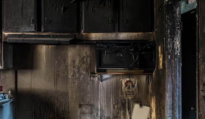 Fire and smoke damaged property