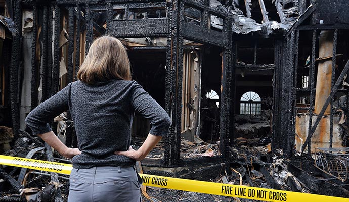 Fire damage inspection