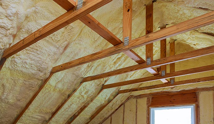 Installed new insulation