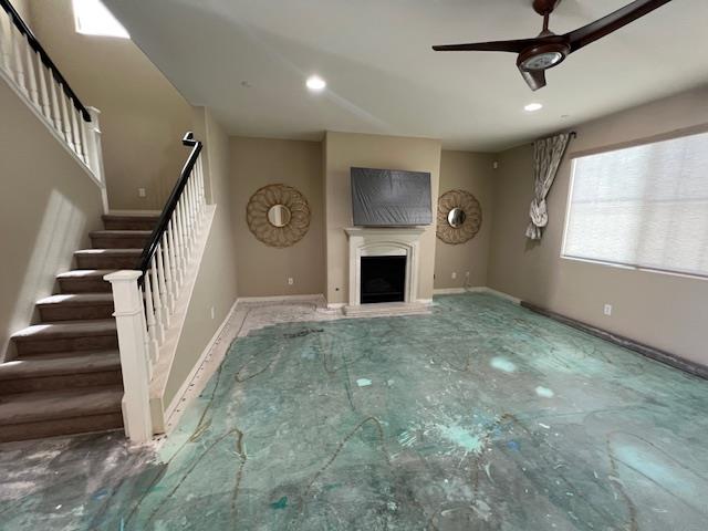 The subfloor is prepped and sealed for flooring replacement as part of a full water damage reconstruction. This crucial step ensures a clean, dry, and stable foundation for a new floor, protecting the home from future issues
