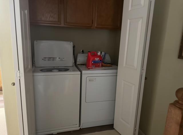 Restored laundry closet area near the affected bathroom or kitchen. dkirestotech delivers full water damage restoration and cabinet restoration services following an upstairs plumbing leak.