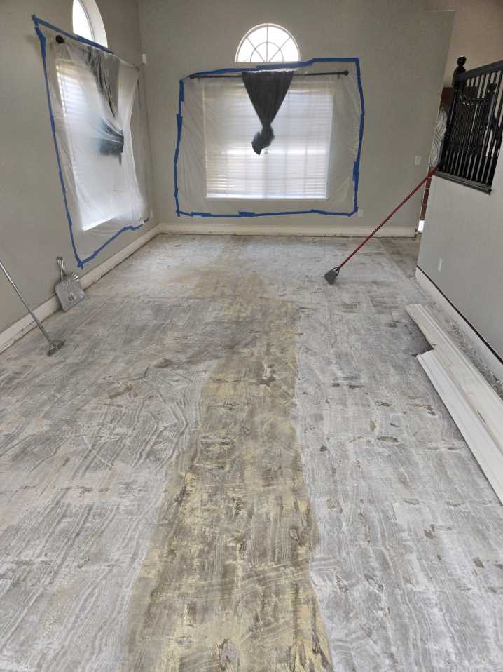 Family room_dining room floor( before)