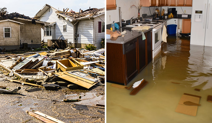 Storm & flood damaged property