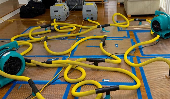 Water damage restoration service